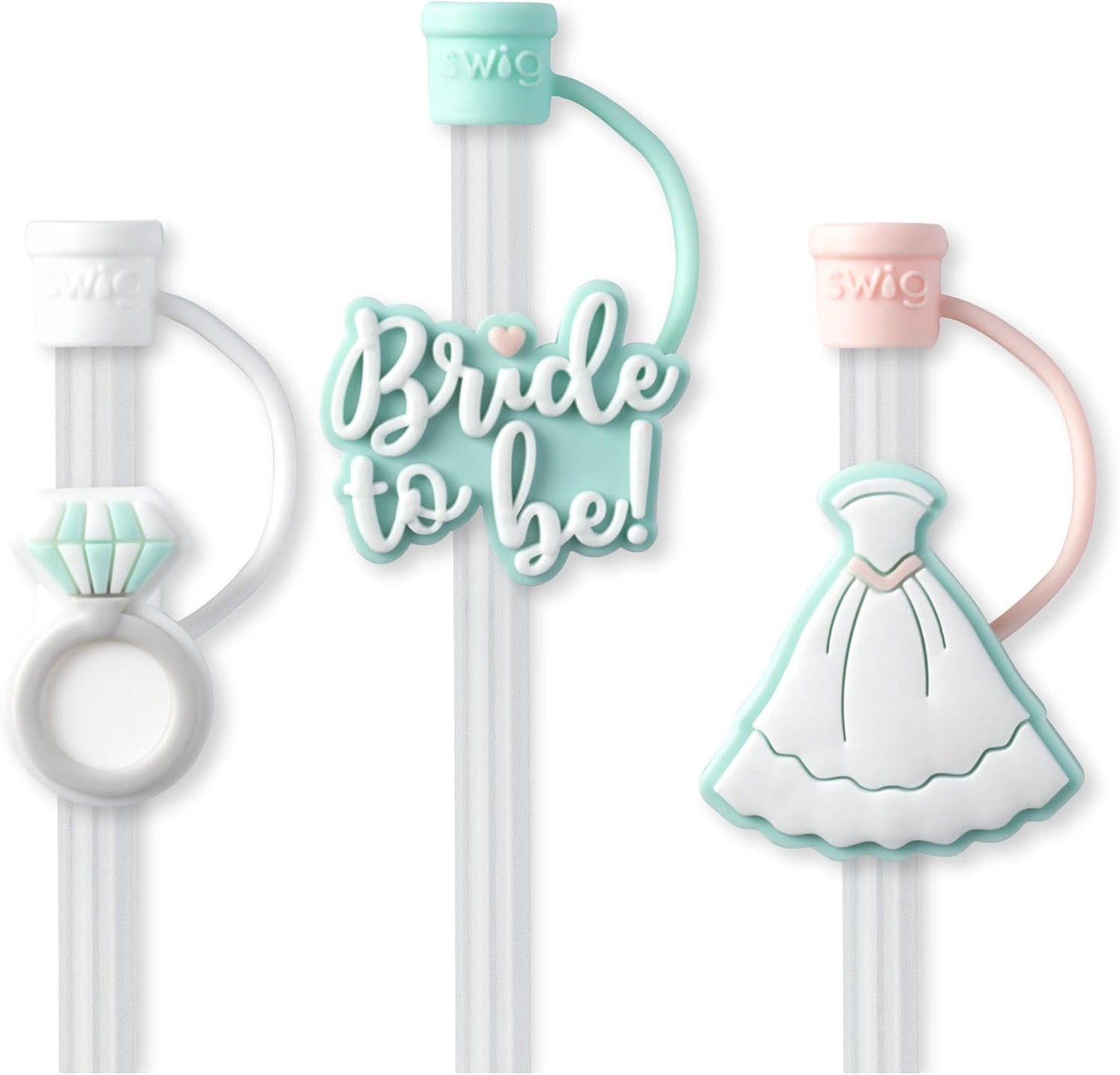 Set 3 popotes reutilizables con fundas silicona para vaso 40oz