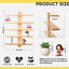 Estantes flotantes madera para pared 16" deslizante