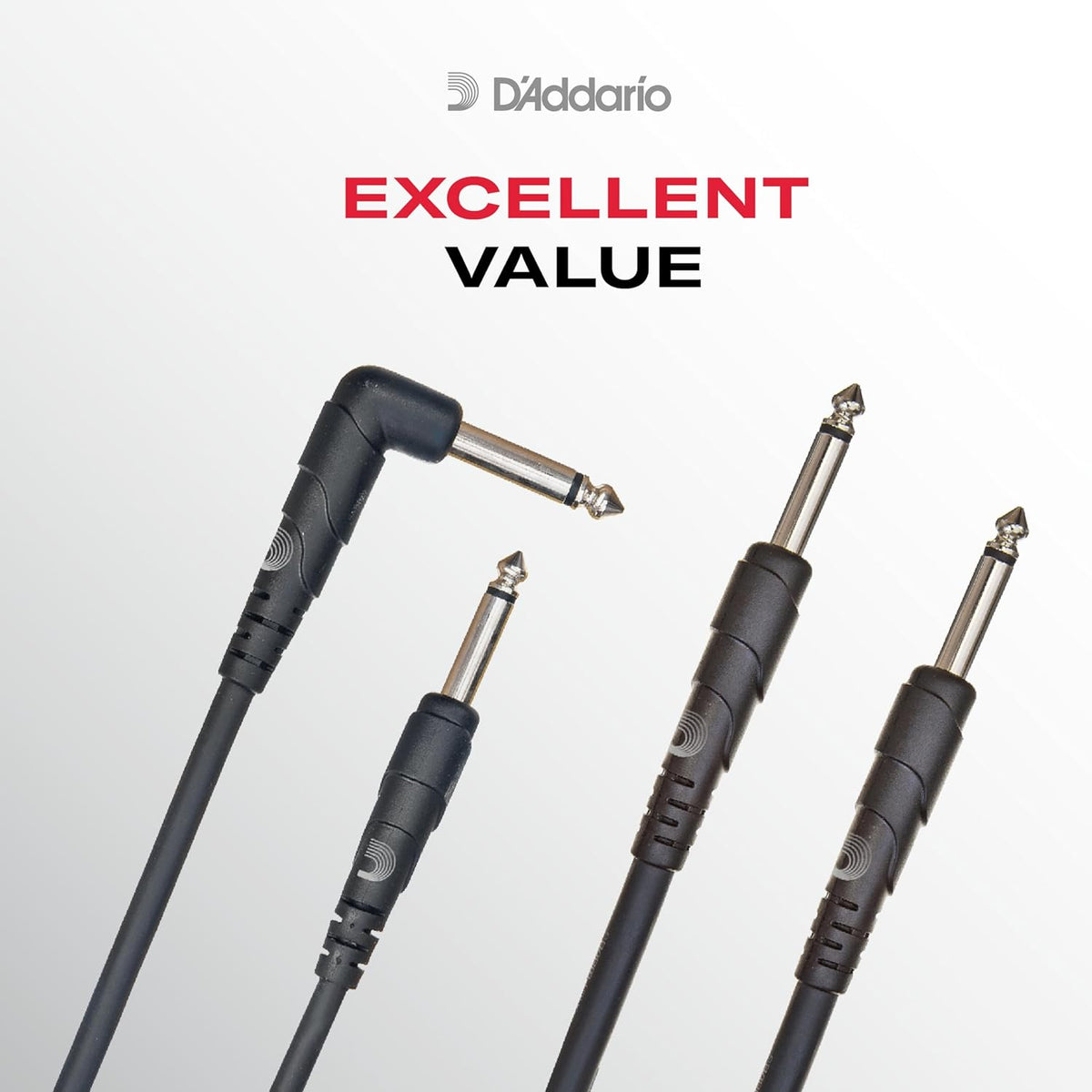 Cable guitarra pedalera macho 1/4 pulg 3ft extremos rectos