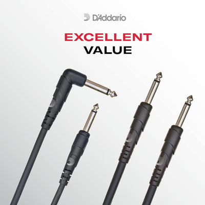 Cable guitarra pedalera macho 1/4 pulg 3ft extremos rectos