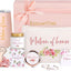 Caja dama honor vela perfumada taza champán acero inox 10oz rosa
