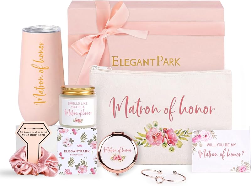 Caja dama honor vela perfumada taza champán acero inox 10oz rosa