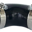 Manguera silicona acoplador 90° 2.75pulg inox perno T 4