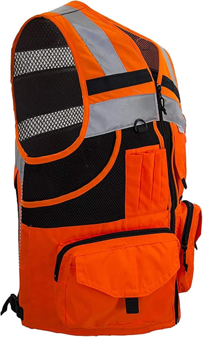 Chaleco seguridad amarillo 10 bolsillos M-7XL