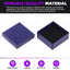 17 Cajas Regalo Cartón Diamante Azul 2.95x2.95x1.2pulg