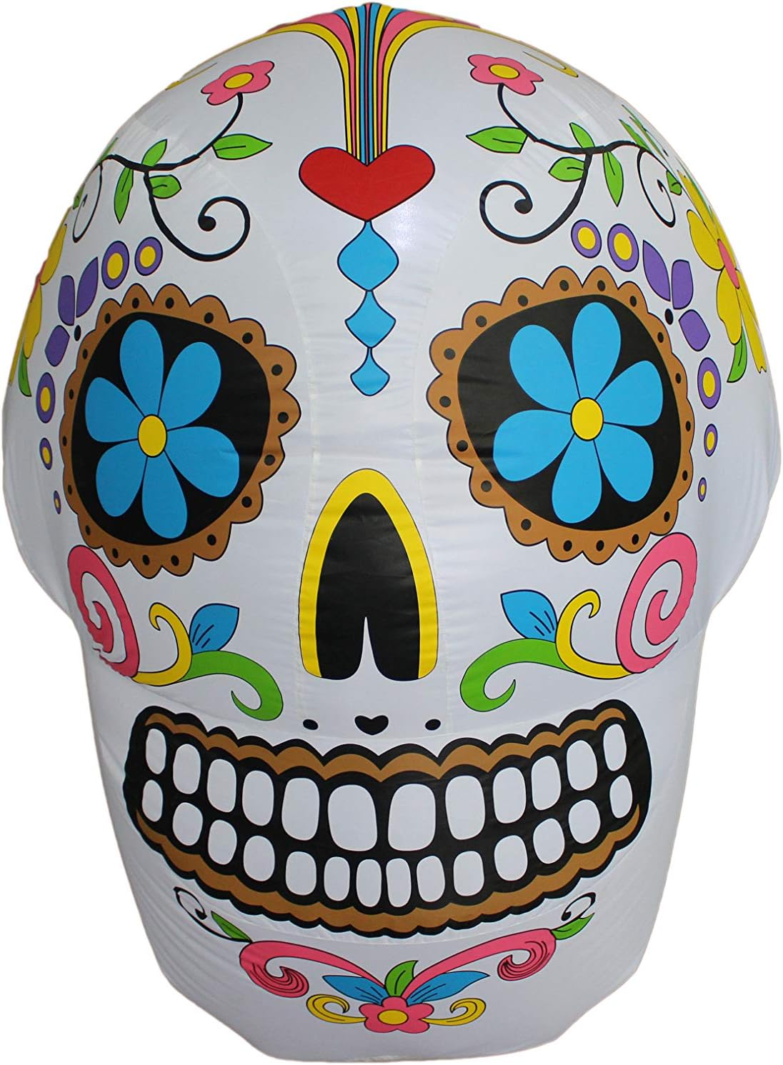 Luces LED inflables calavera 4ft Halloween