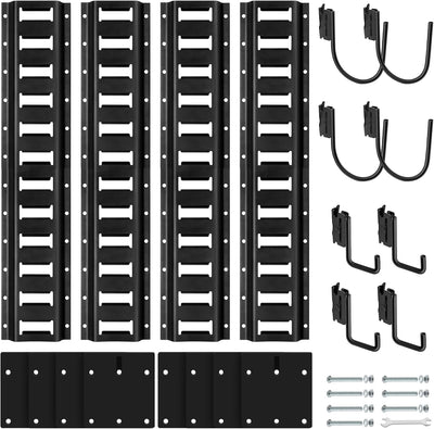 Kit riel E-Track 2ft para remolque incluye placa