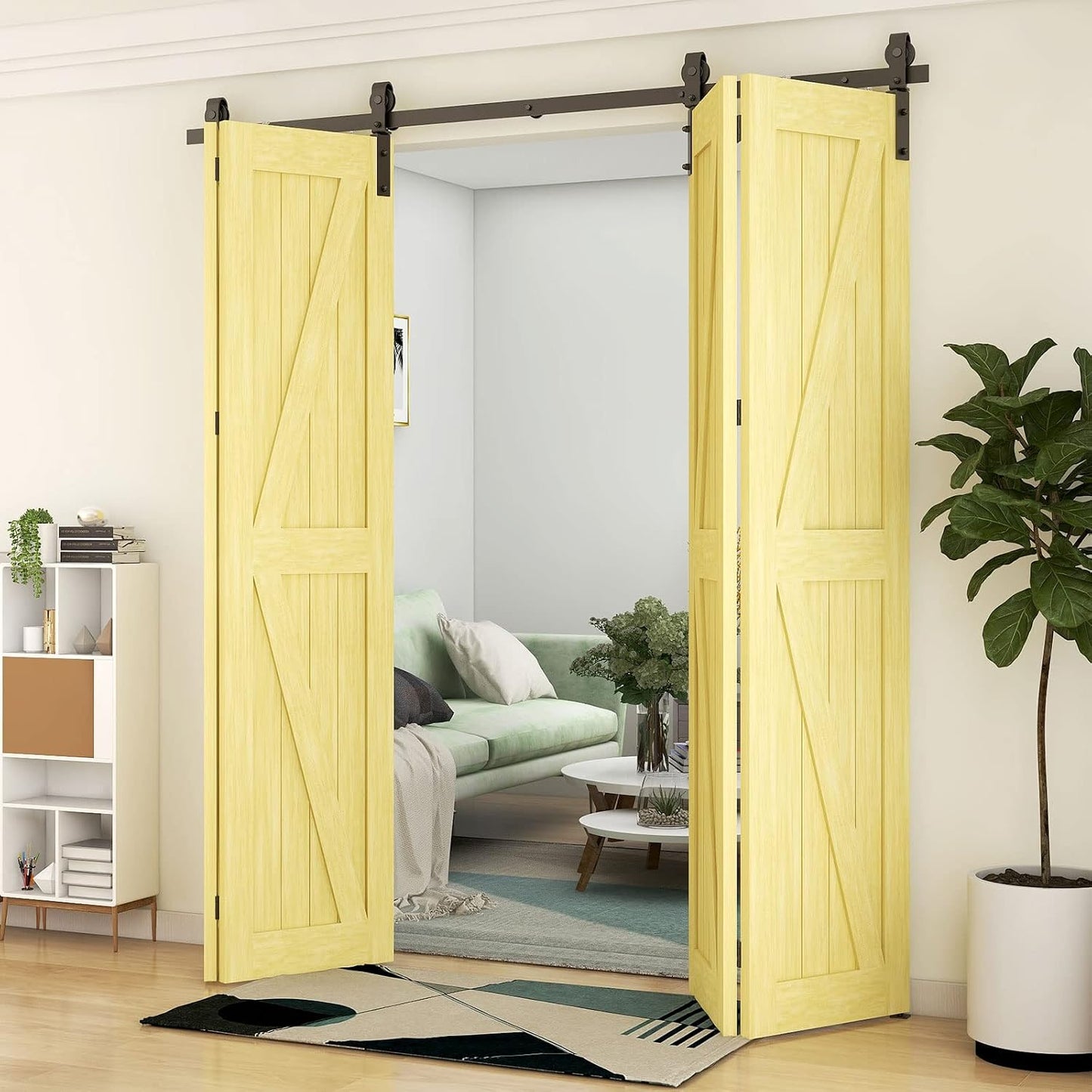 Kit herrajes puertas correderas granero 66pulg