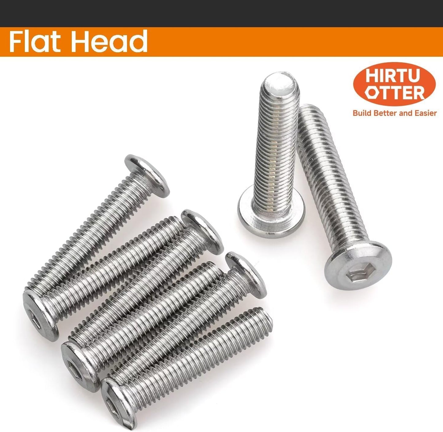 40 Pzas tornillos M8x12mm acero inox 304 con llave hexagonal