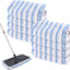 8 Pzas Cabezales Mopa Microfibra para Piso Madera 15x8pulg