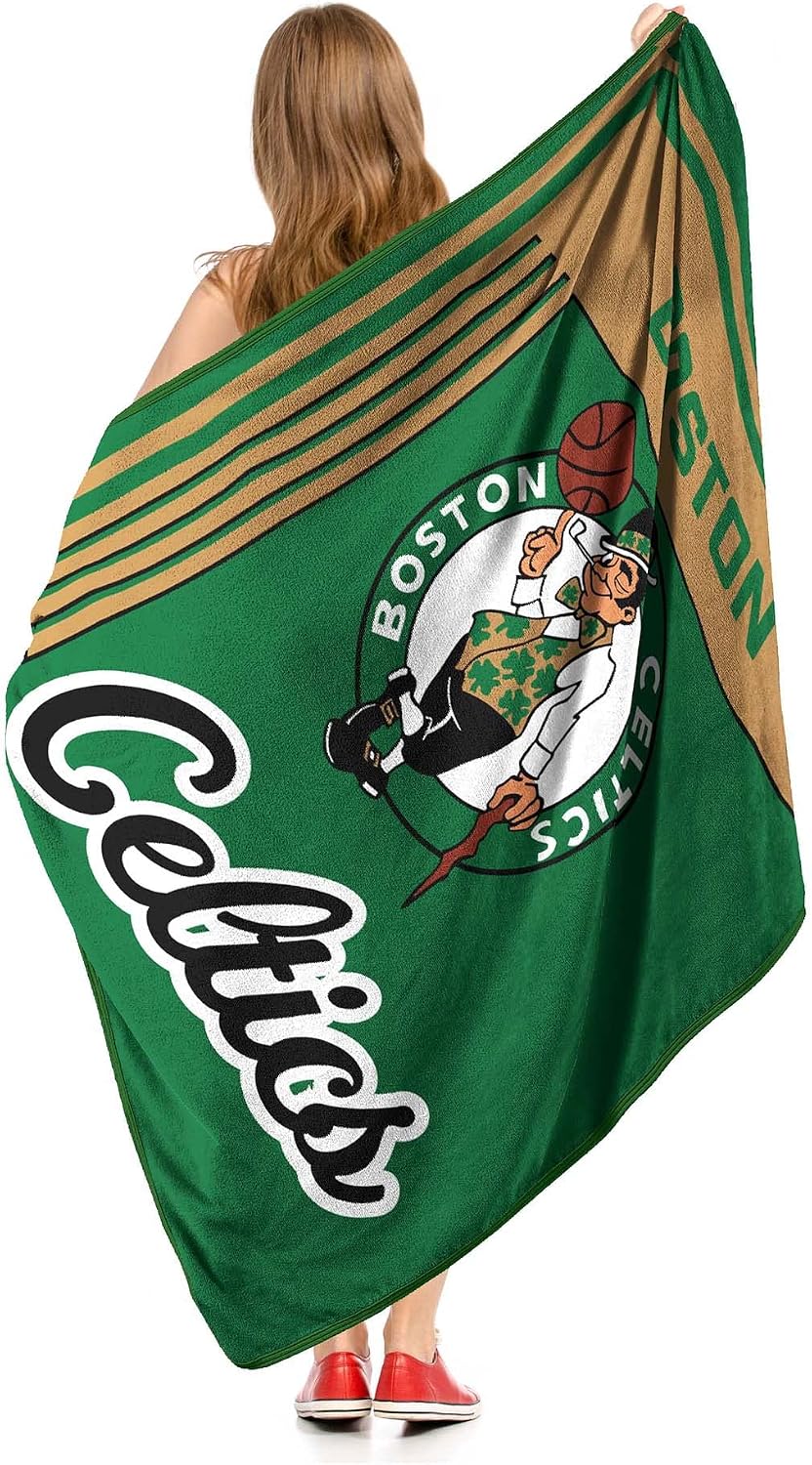 Manta microfibra NBA Celtics 46x60" acogedora para sala