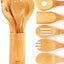 Utensilios cocina bambú madera orgánica