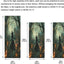 Cubierta puerta bruja Halloween 35x79" decoración casa