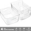 4 Pzas Cubos Plástico Organiz. Despensa 13.5x10"