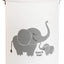 Cesta almacenamiento redonda plegable elefante amoroso