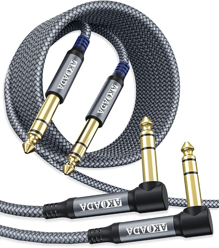 Cable TRS 1/4 pulg 10pies conector macho comp bajo teclado