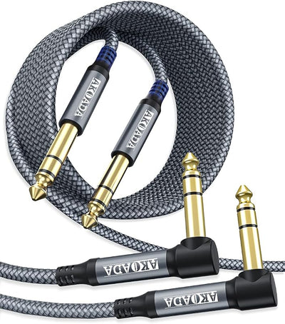 Cable TRS 1/4 pulg 10pies conector macho comp bajo teclado
