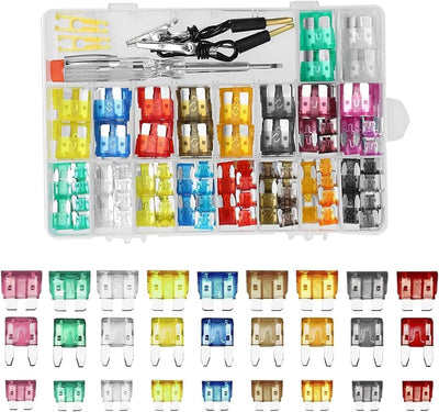 Kit 306 fusibles auto con extractor y probador circuitos