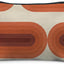 Bolsa maquillaje vintage terracota arcoíris con cremallera