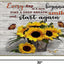 Tapete decorativo retro girasol 17x30" hogar