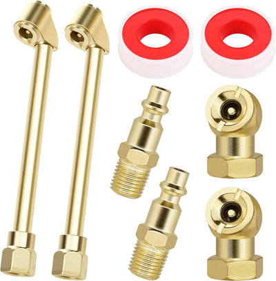 Set 8 Pzas Portabrocas Aire Doble Cabezal 1/4pulg