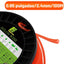 Recortadora cuerda cuadrada naranja 0.095" 330pies