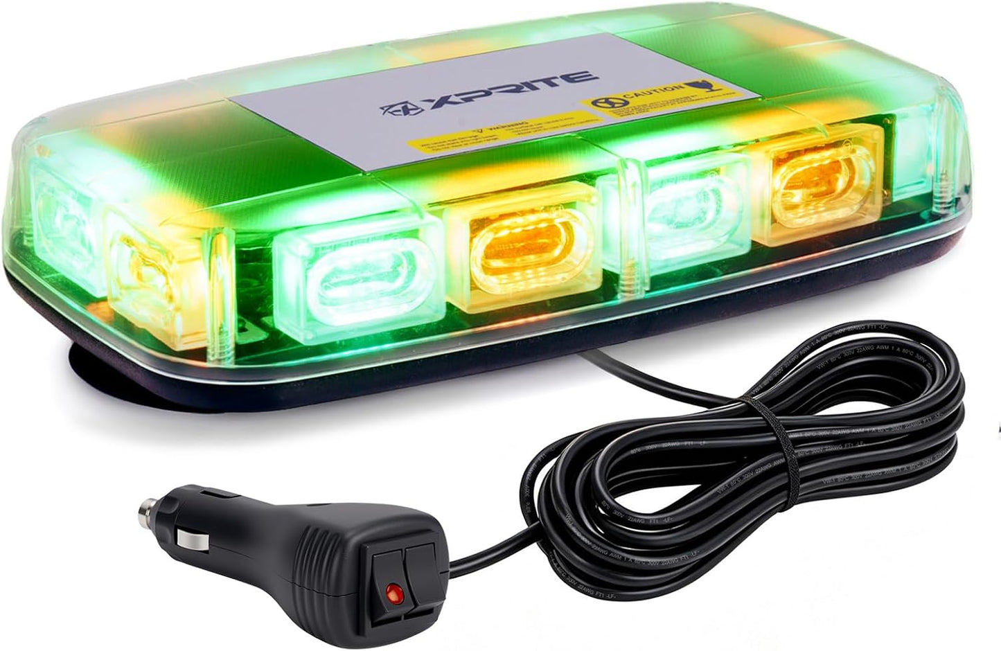 Luces estroboscópicas techo 12" 72LED base magnética 12-24V