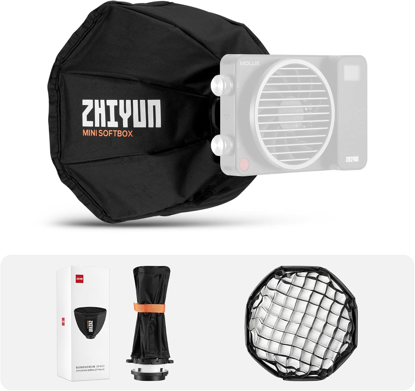 Caja blanda Zy Mount plegable difusores luz CX100
