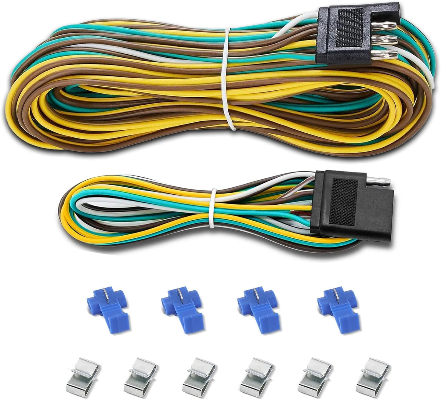 Kit extensión arnés remolque 4 pines 29pies conector