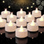 Set 24 Velas LED Sin Llama Mini Parpadeantes Blancas Calientes