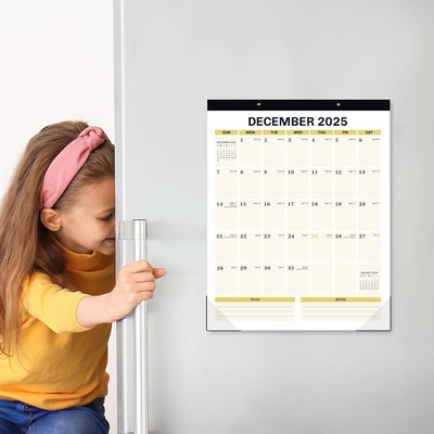 Calendario magnético para refrigerador 11.5x14.6pulg 2025