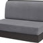 Fundas cojín comedor autocaravana elásticas banco gris oscuro