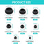 125 Tapones Goma Negros 1pulg 3/4 5/8 1/2 3/8