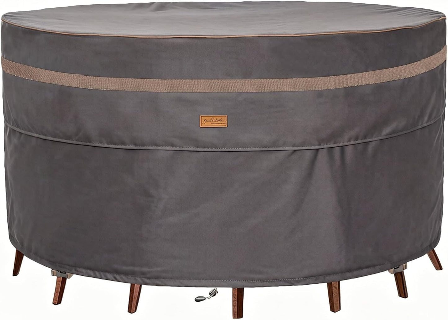 Fundas muebles patio resistentes agua UV 108" gris