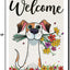 Bandera floral jardín 12x18pulg doble cara