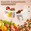 4 Pzas Tarros Mason 16oz Vidrio con Tapas y Cucharas Plegables