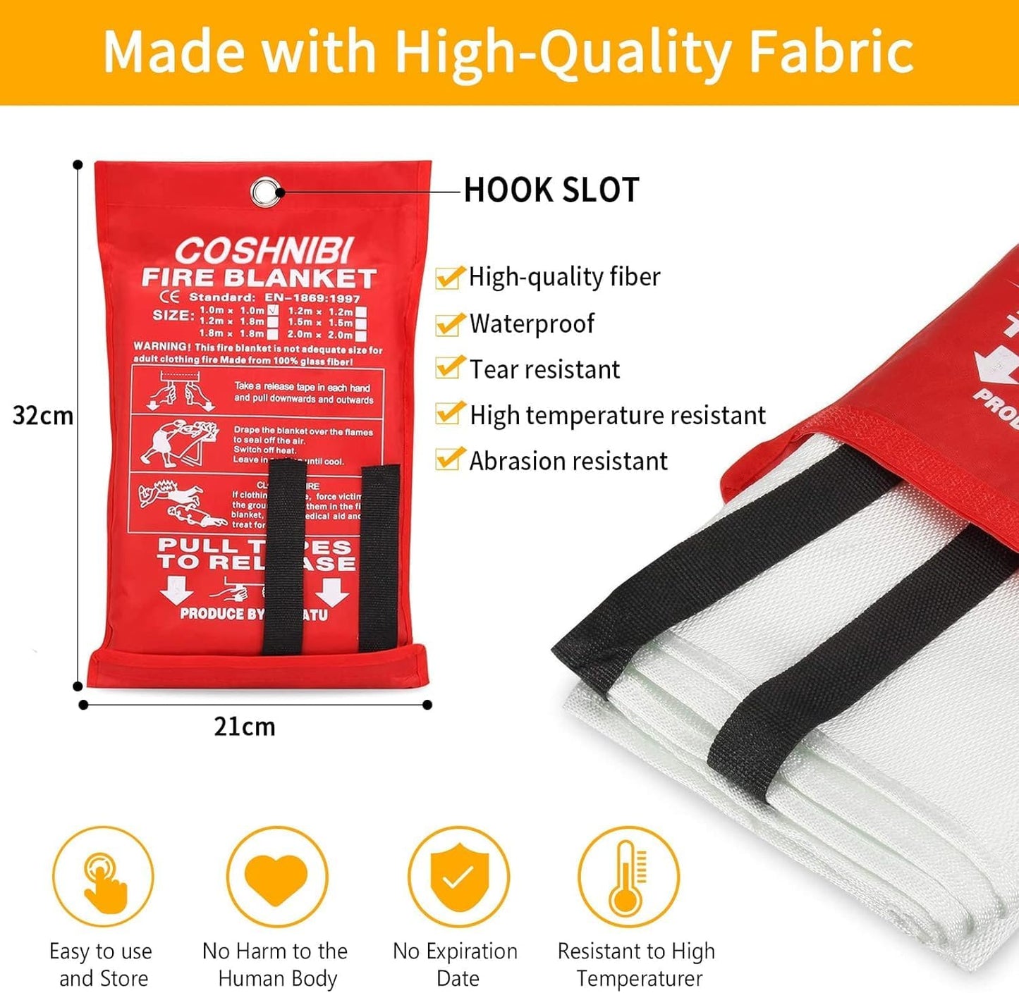 Manta contra incendios hogar cocina pack 2