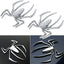 Insignias araña plateadas adhesivas 3D set 2