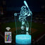 Lámpara 3D Hombre Béisbol con Control Remoto USB y Baterías