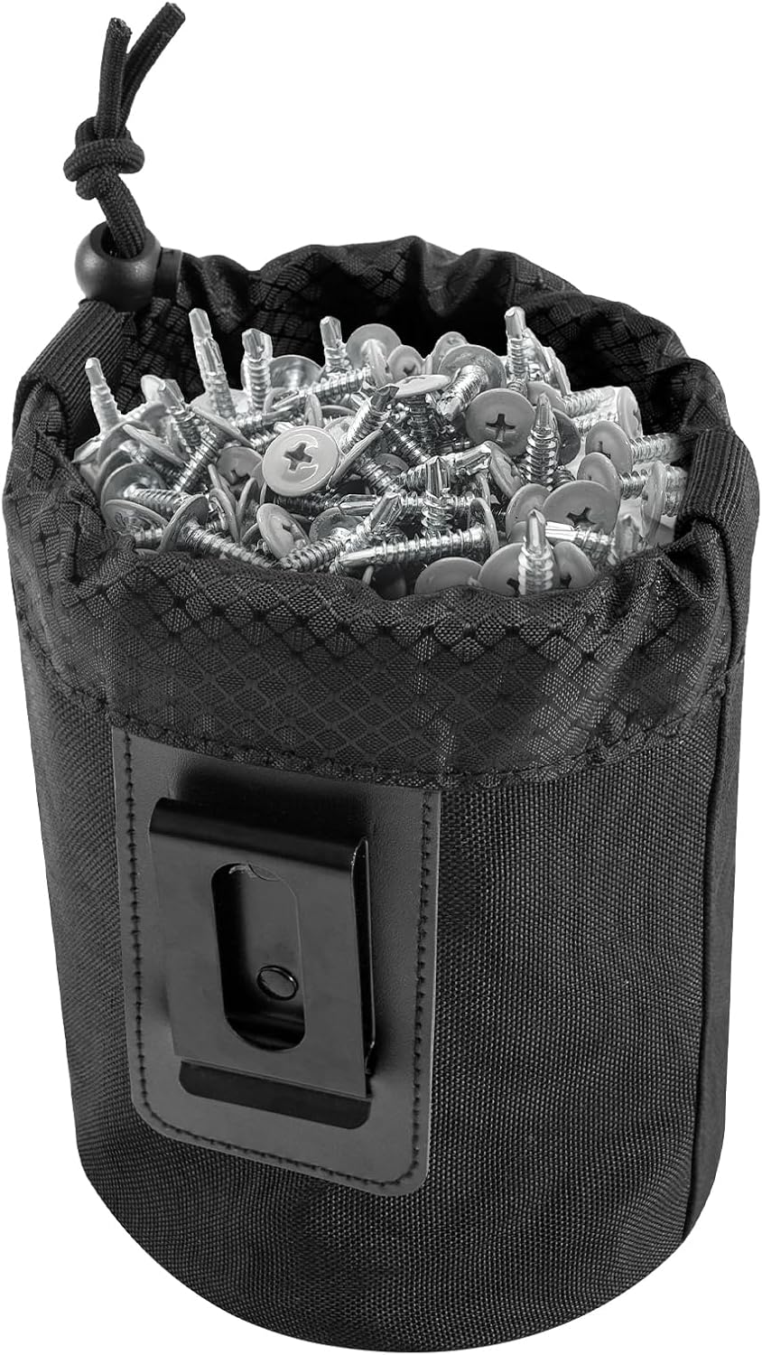 Bolsa herramientas metal con clip para clavos y s electricista