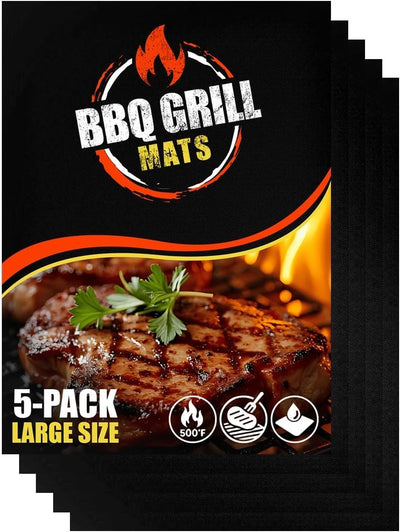 Tapetes barbacoa 13x15.75" 5 Pzas reutilizables