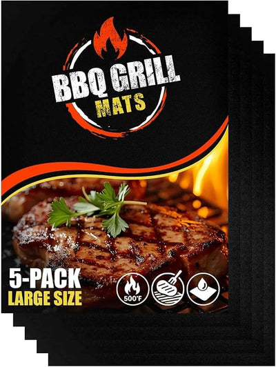 Tapetes barbacoa 13x15.75" 5 Pzas reutilizables