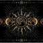 Tapete bohemio fases lunares bruja celestial para puerta