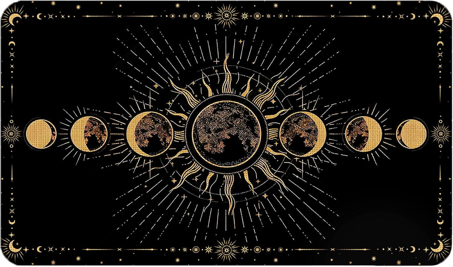 Tapete bohemio fases lunares bruja celestial para puerta