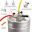 Acoplador Sankey S 1/4pulg sonda acero inox cuerpo latón