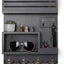 Soporte llaves pared con 6 ganchos metal color negro