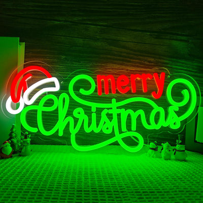 Letrero neón Navidad decoración pared fiestas hogar regalo