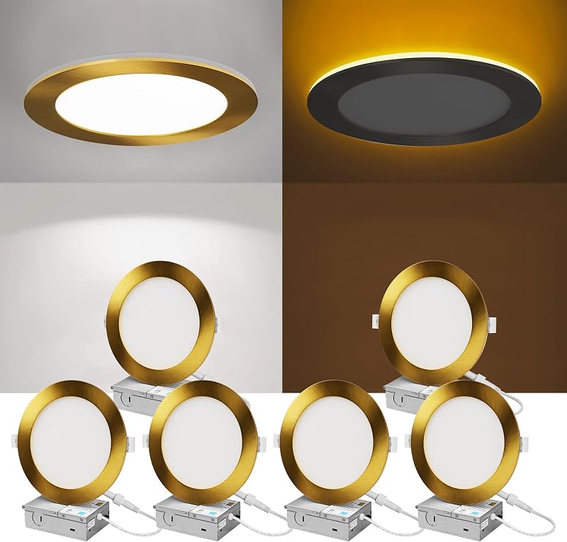 Iluminación empotrada LED 6pulg 12W luz nocturna regulable