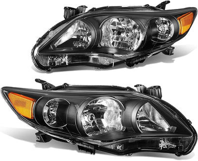 Set faros delanteros Toyota Corolla 11-13 negro/ámbar
