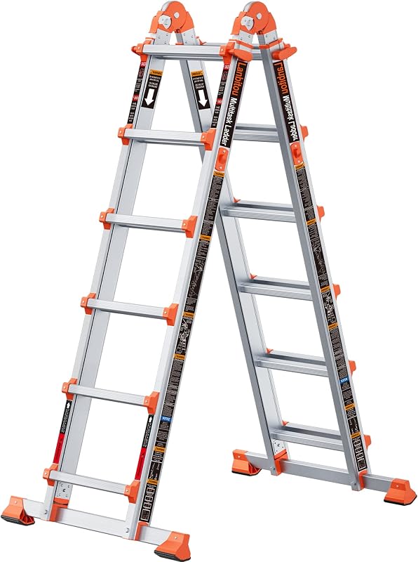 Escalera extensión 6 pasos antiderrap 22pulg plegable